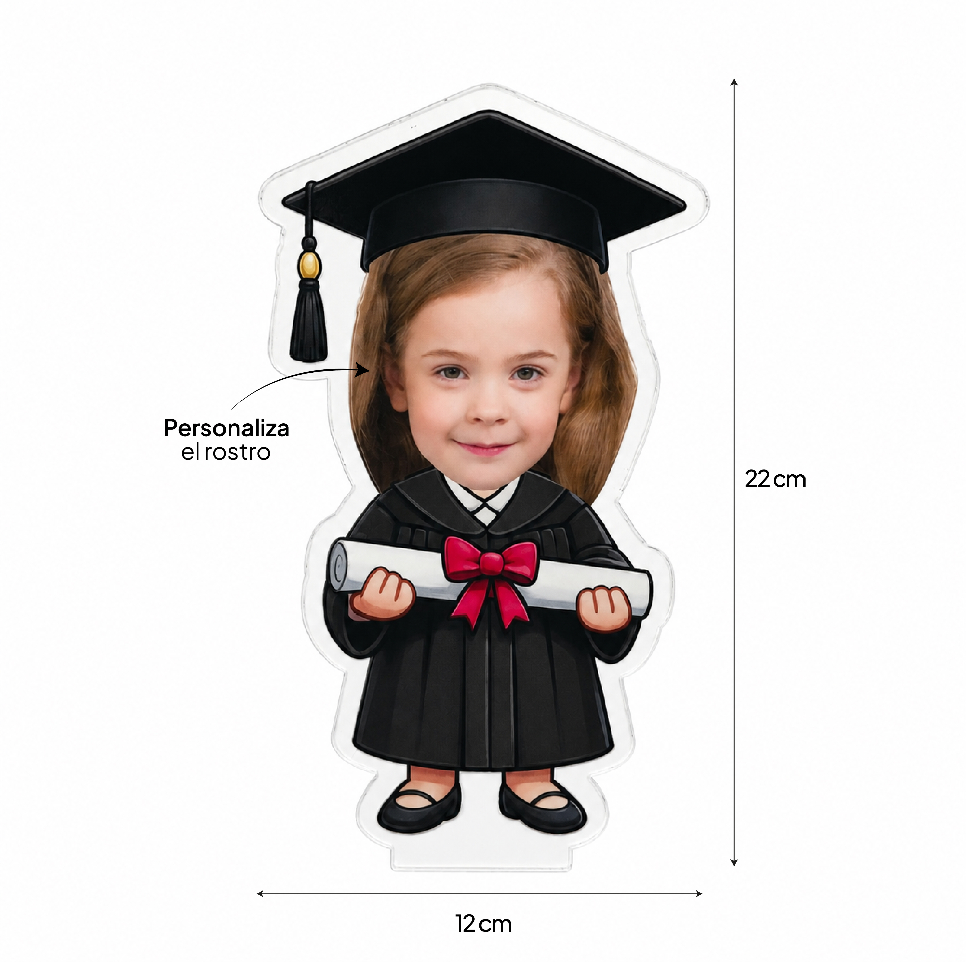 Acrílico con rostro personalizado